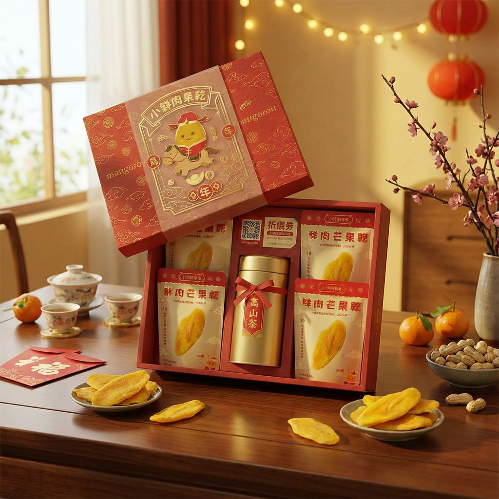 🏮【馬到成功．六六大順】           鮮肉芒果加茶春節禮盒預購中 🏮